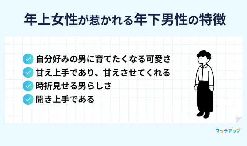 年上女性が惹かれる年下男性の特徴